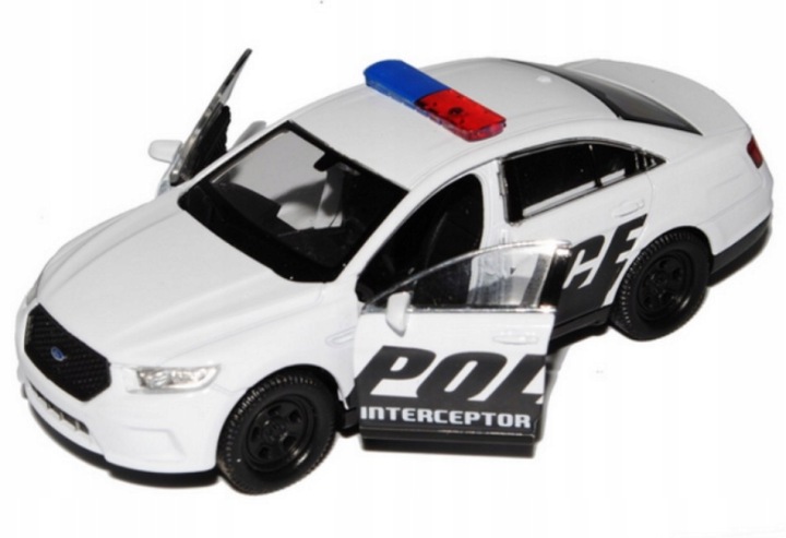 WELLY FORD поліція INTERCEPTOR білий 1:34 нова металева модель 43671 — фото 6