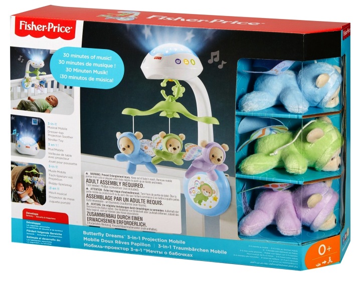 Fisher-Price | Карусель з ведмедиками 3 в 1 зі звуками і показом вогників,CDN41 — фото 10