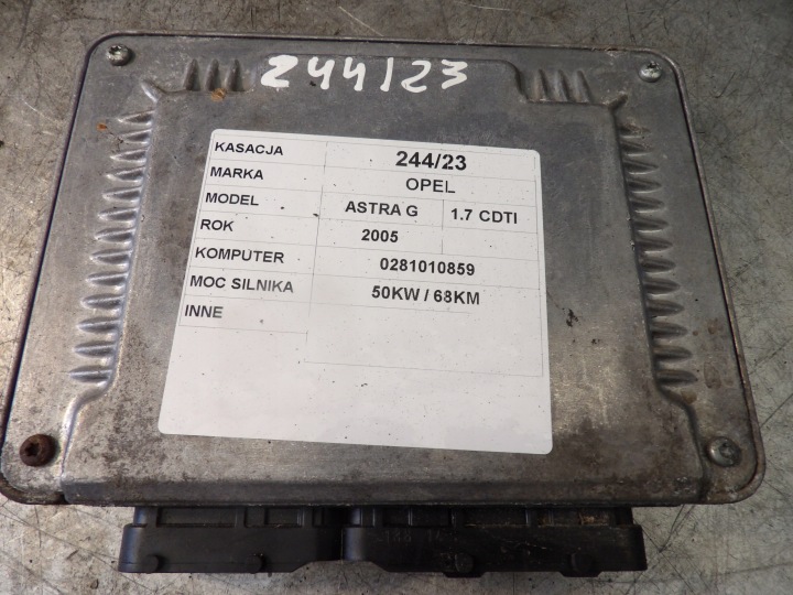 OPEL ASTRA G COMPUTER, BEDIENTEIL 0281010859 8973068766 24467018