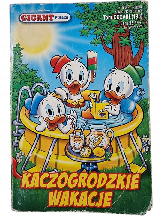 Zdjęcie egzemplarza: Kaczogrodzkie wakacje / Gigant Poleca / Kaczor Donald / Komiks nr 198