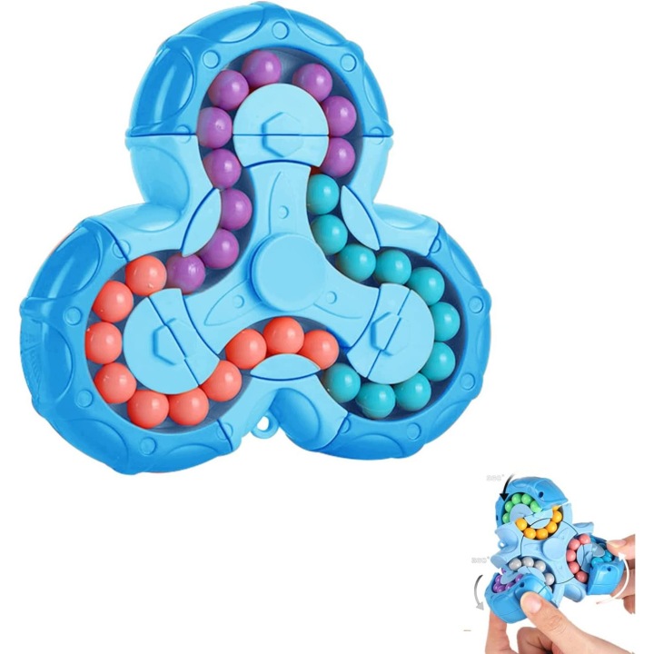 Gra Logiczna Magic Bean Kostka Fidget Spinner Іграшка Антистрес 2 в 1