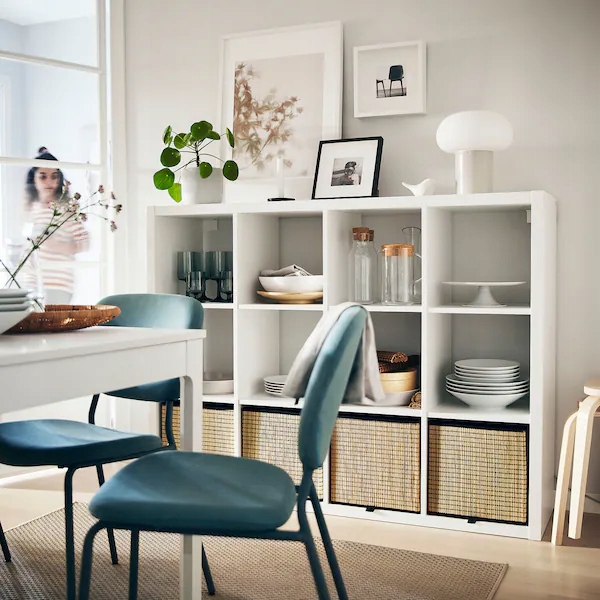 IKEA KALLAX стелаж полиця 112x147 см Білий — фото 3