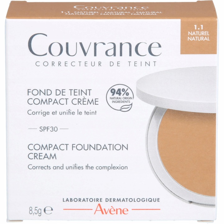 Avène Couvrance Compact Кремова Підкладка з високою захистом UV SPF30 1.1 Натуральний