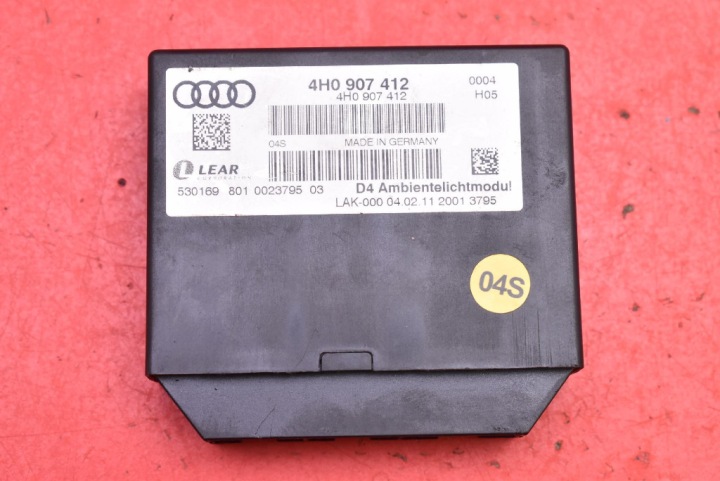 riadiaca jednotka modul osvetlenia AMBIENT 4H0907412 AUDI A8 D4 LONG 10-14