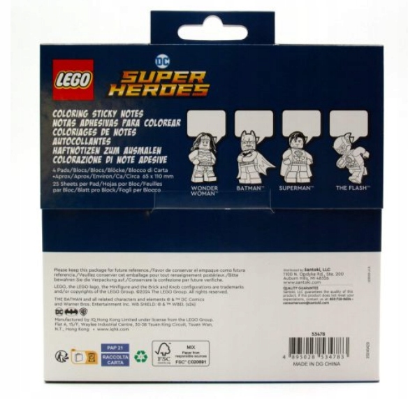 Самоклеючі листочки LEGO DC Super Heroes Batman - 100 шт. — фото 4