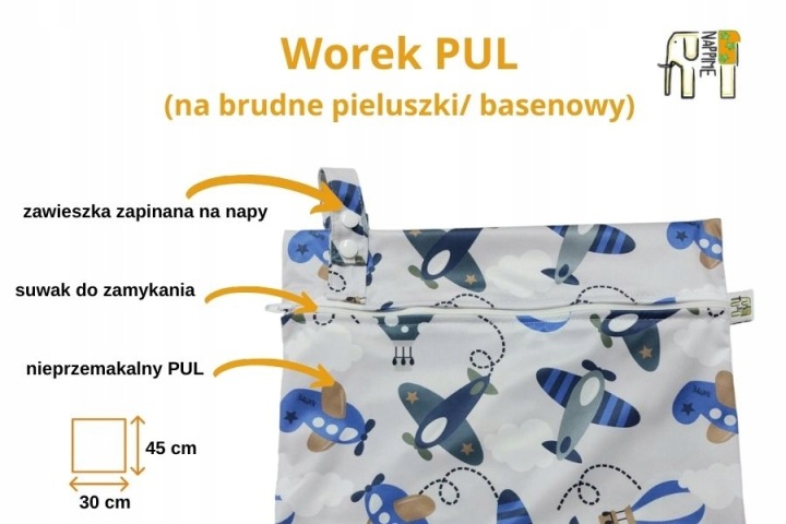 Мішок на Підгузки PUL Повітряні кульки Зелені Мішки на Підгузки NappiMe Nappime — фото 2