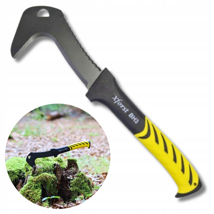 Zahradní mačeta s pilou 37 cm Ocel Uhlíková rukojeť ze skleněných vláken