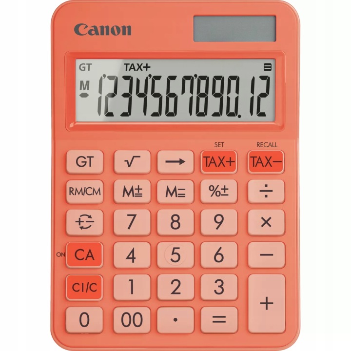 Калькулятор Офісний Canon LS-125KB Помаранчевий 12 Цифр TAX
