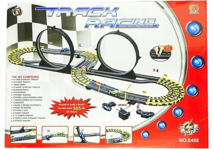 Трек автомобільний Track Racing два авто 565 см 500x360 мм Lean Toys — фото 2