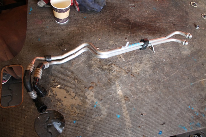 3398. Schlauch des Kühlers oil Getriebe getriebe RANGE ROVER M8E2-7R081-AC