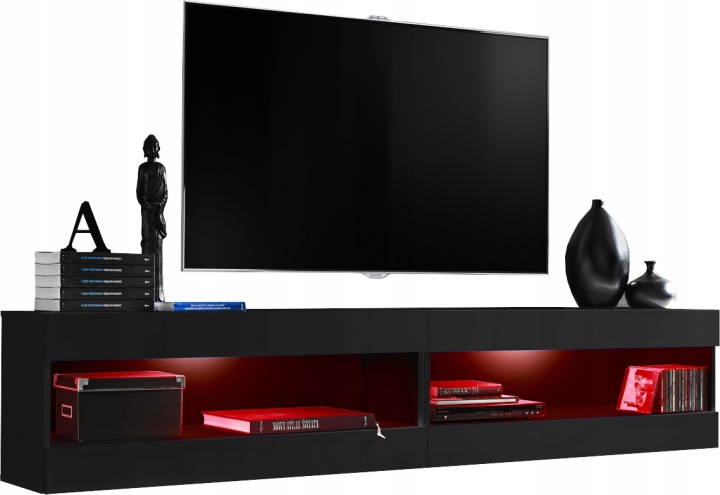 Sada Rtv nábytku Tivoli SET4 Černá/Černá, Rgb Led