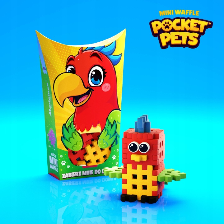 Marioinex Міні Waffle POCKET PETS - набір Папуга — фото 3