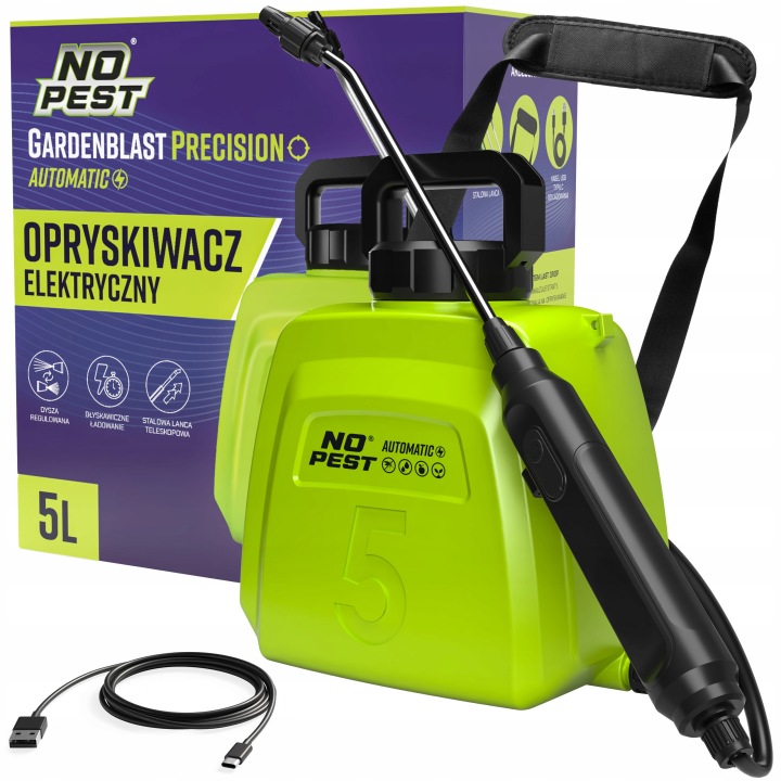Elektrický Tlakový Postřikovač Automatický Gardenblast No Pest 5 L
