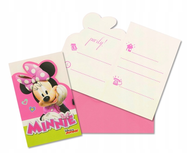 Запрошення Мишка Міні Minnie Happy Helpers 6 шт. — фото 5