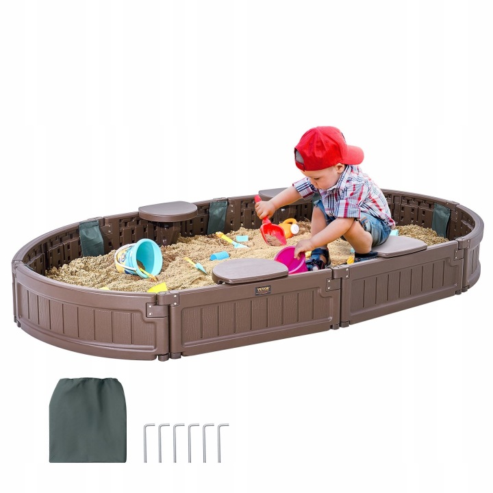 Овальна Пісочниця 105 x 183 см з Кришкою