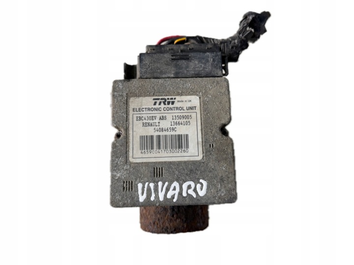 pump HAMULCOW ABS OPEL VIVARO and RENAULT TRAFIC II 13509005