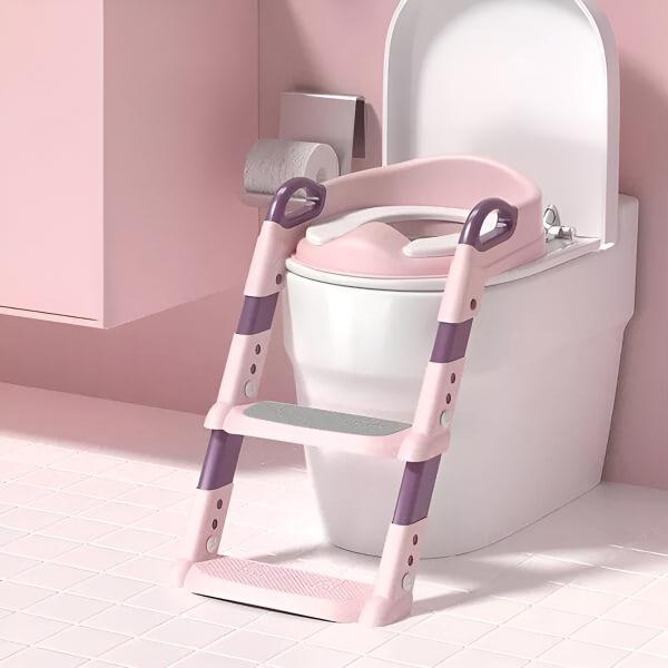 Сходинки драбинка для WC на унітаз для дітей накладка сидіння рожева