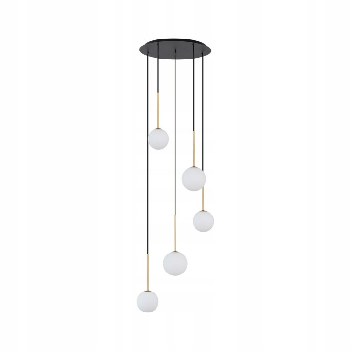Černá závěsná lampa Karo nad jídelní stůl Nowodvorski