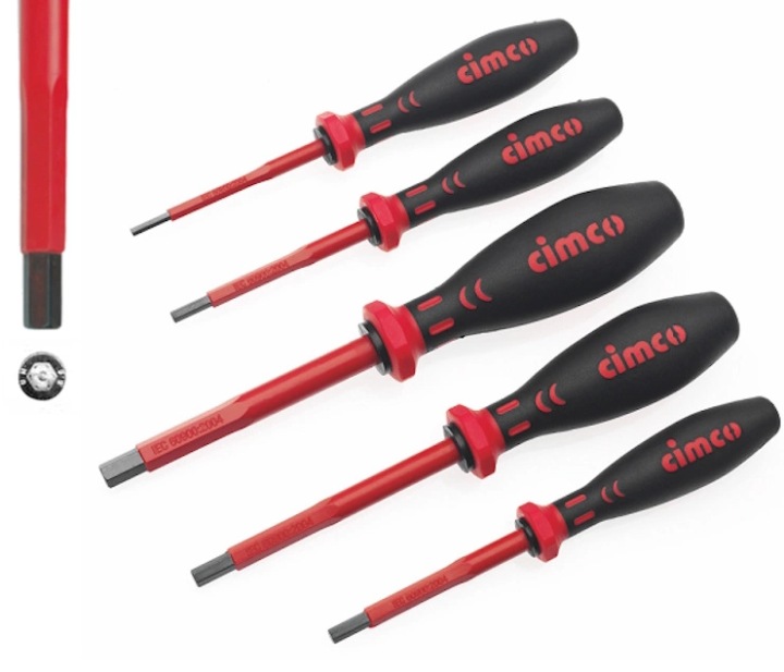 Imbusový šestihranný klíč 1000 V Vde 3-8 mm, sada 5 ks Cimco