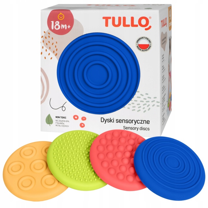 Tullo Диски сенсорні різні фактури, 4 шт.