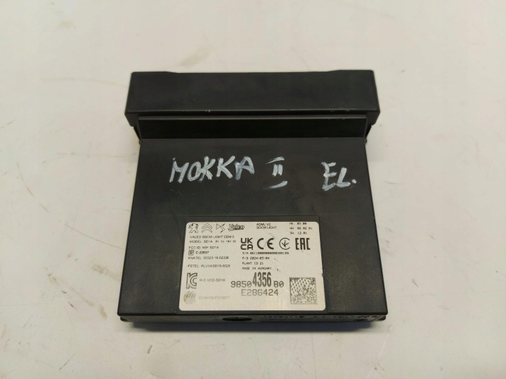 Opel Mokka-E II B modul Bedienteil Leuchten 9850435680