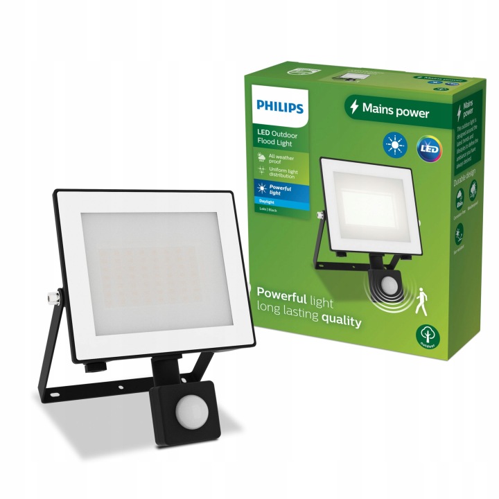Led reflektorová lampa 30W IP65 Snímač pohybu a soumraku Philips