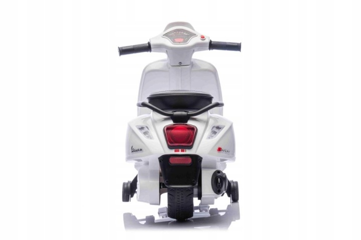 Каталка скутер Vespa білий на акумулятор - оригінальна ліцензія, 6 В, 18 міс.+ — фото 5