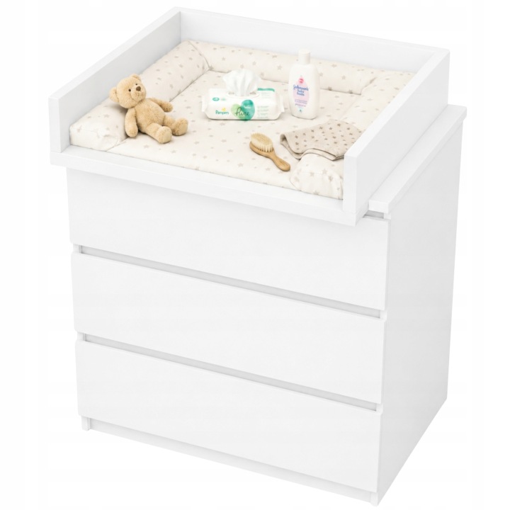Пеленальник накладка на комод білий універсальна 50x70 MALM HEMNES — фото 11
