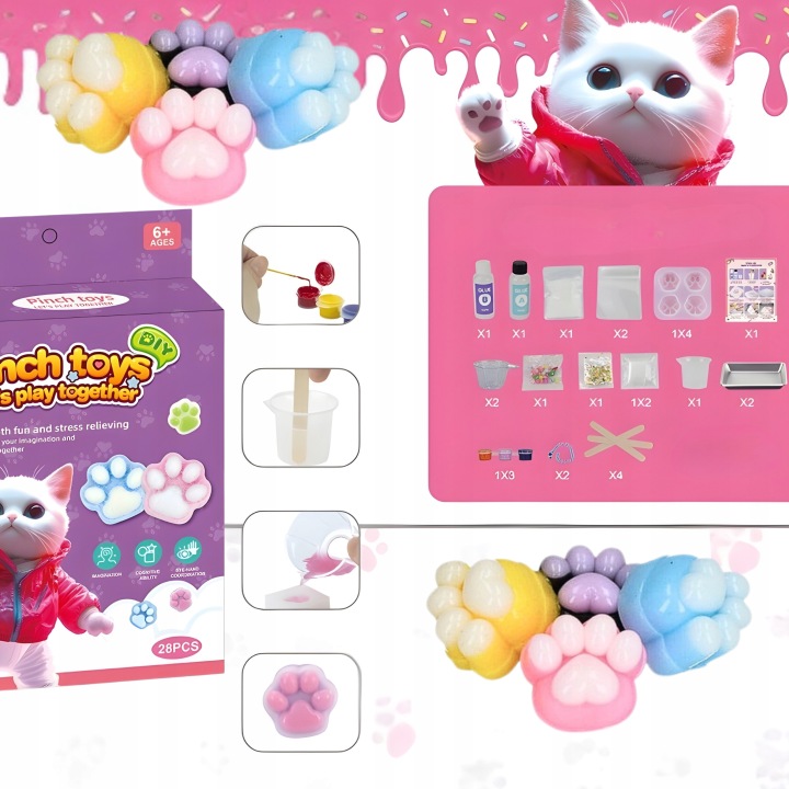 Набір для дітей для створення SQUISH слайм сквіш DIY подарунок творчий — фото 3