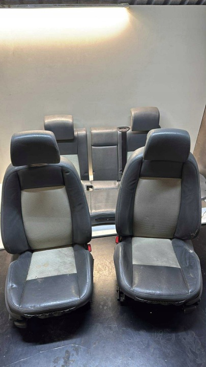 SKORY SAAB 9-3 93 sedačky šedá JASNY WELUR SEDAN EU KOMPLET sedačky