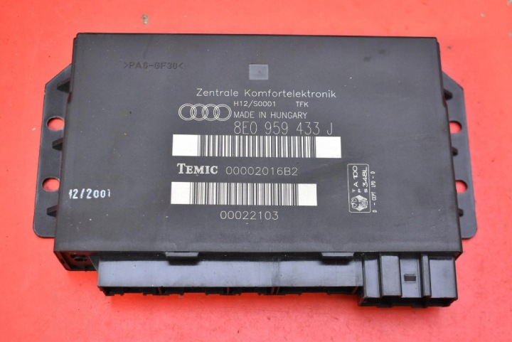 komfortsteuergerät 8E0959433J AUDI A4 B6 2.0 20V 130 KM 00-05