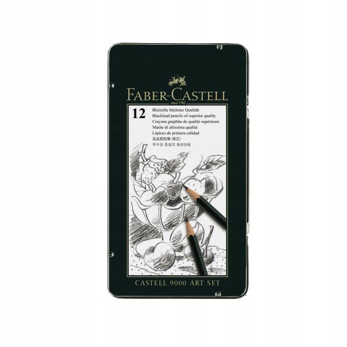 Олівці faber castell 9000 art 8b - 2h [12] — фото 2