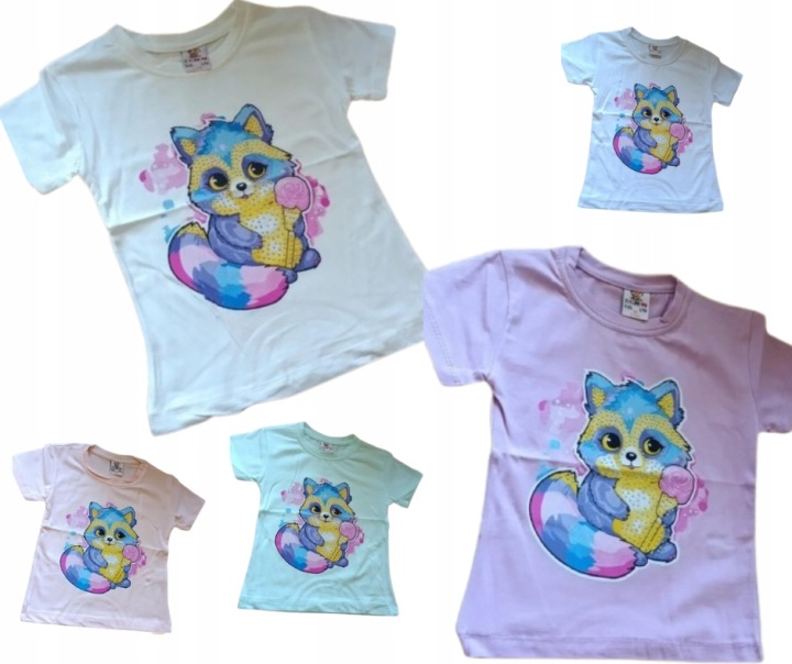 T shirt Bluzka dziewczęca krótki rękaw do żłobka szop — zdjęcie 3