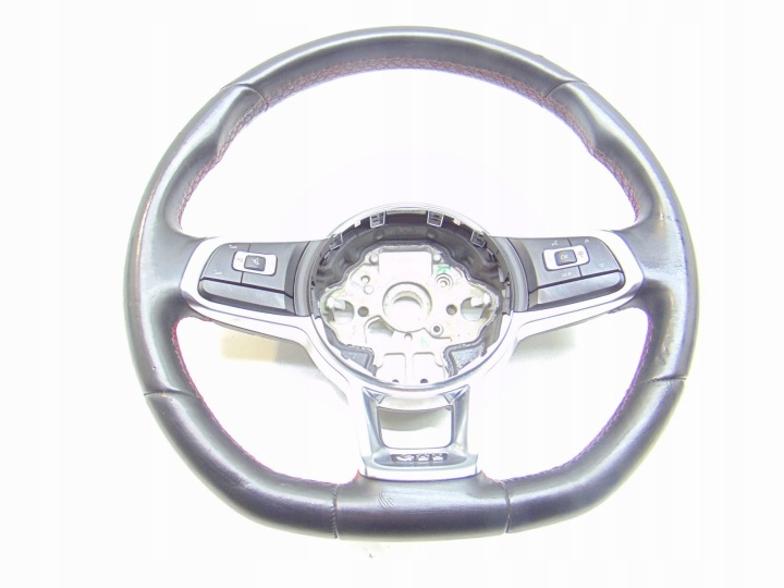 steering wheel, leather MULTI with shifting red NIC VW GOLF VII 7 GTI 2G0419091CH