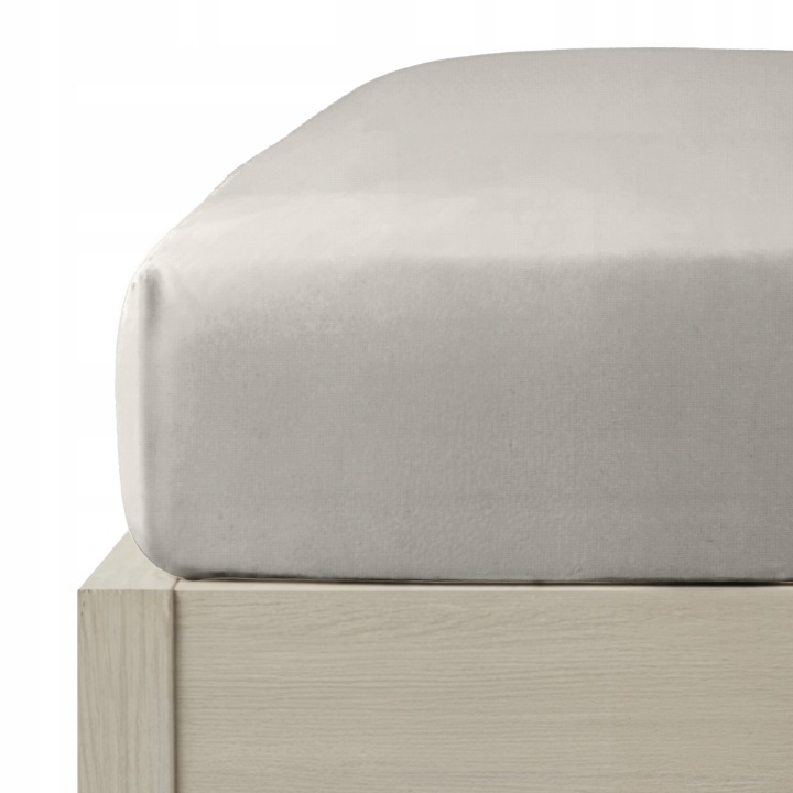 Prostěradlo s gumičkou 220x200 taupe jednobarevné na matrace 30 cm