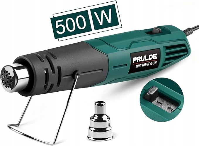 Prulde Mini horkovzdušná pistole 500W 250-450°C 2 rychlostní stupně – přesnost tepla