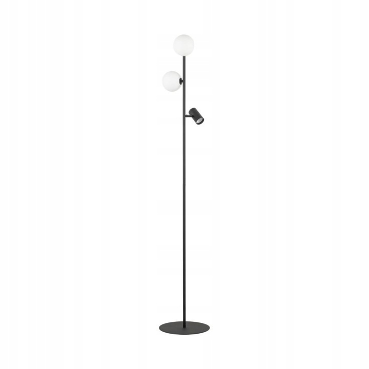 Stojací podlahová lampa černá Vox 3xGU10 Pohyblivá kovová 172 cm Tk Lighting