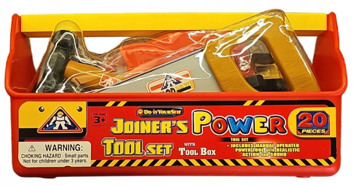Набір інструментів для дітей –Joiner’s Power Інструмент Набір|20 елементів + ящик