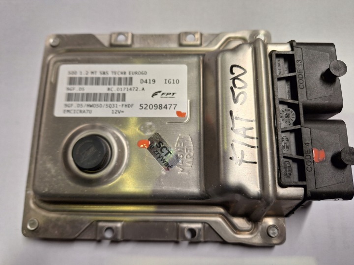 FIAT 500 312 FPT Bedienteil Computer DES MOTORS 1.2 MT 169A4000 52098477 9GF.D5