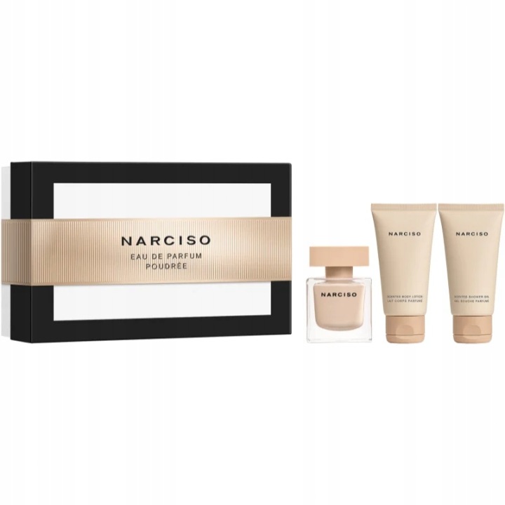 narciso rodriguez narciso poudree woda perfumowana 50 ml   zestaw  