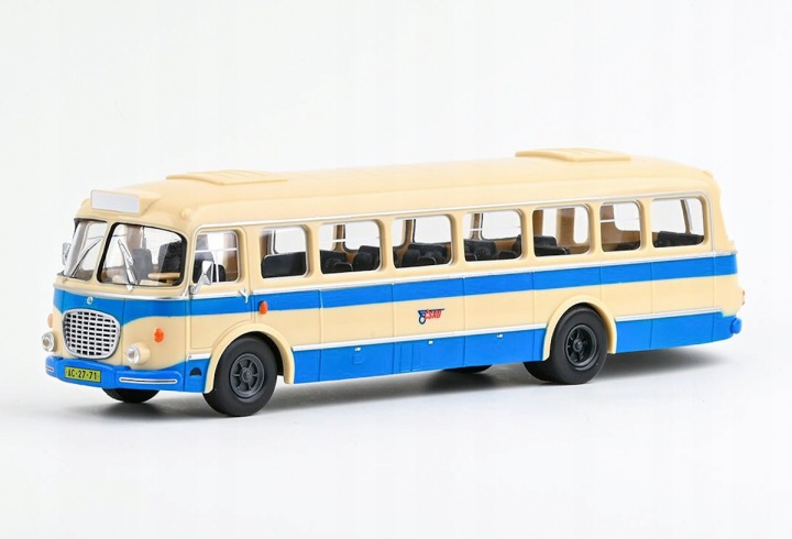 SKODA Autobus 706 RTO CSAD beige/blue 1961 1/43 Abrex 143PB-003