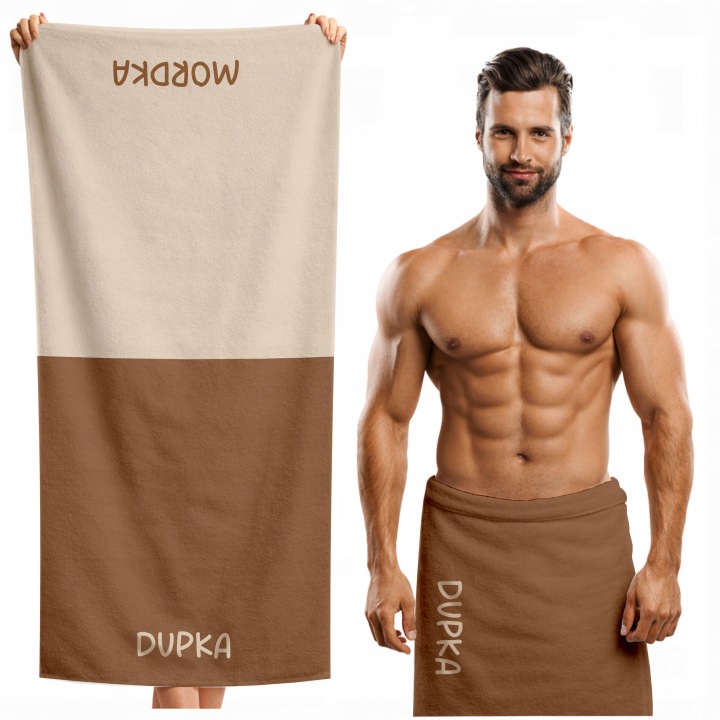 Ručník Dupka Mordka Vtipný Dárek 150X70 CM Velký Ručník