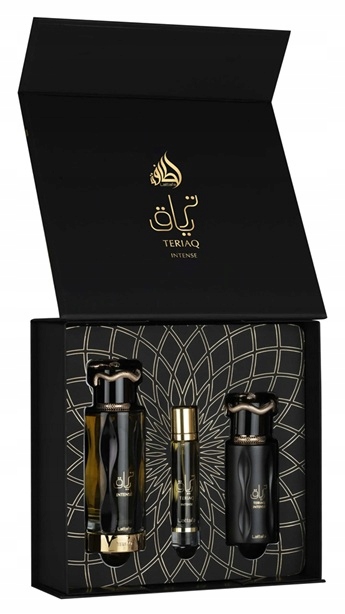 lattafa teriaq woda perfumowana 100 ml   zestaw  