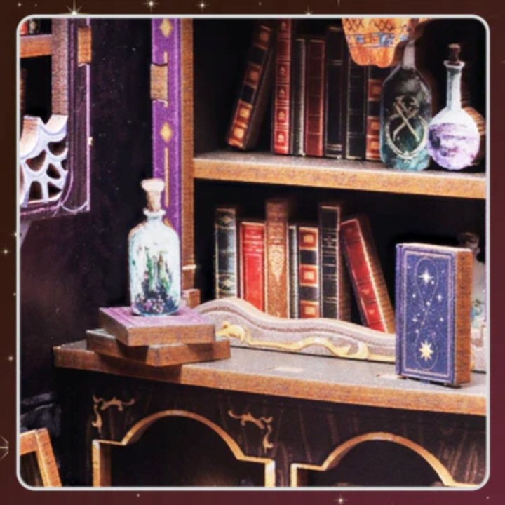 Мініатюрний будиночок міні Book Nook Астрологія щастя — фото 14