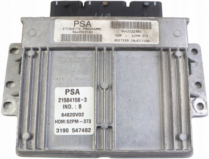 CITROEN C3 PLURIEL modul Computer DES MOTORS 1.4 8V 9649903580 9642222380