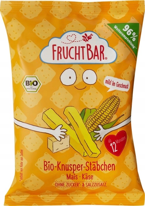 Снеки кукурудзяні сирні Fruchtbar 30 г Безглютенові BEZMLECZNE
