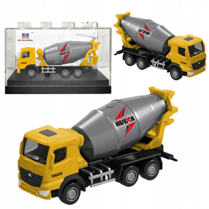 Колекційна Модель Бетономішалки Huina в масштабі 1:80