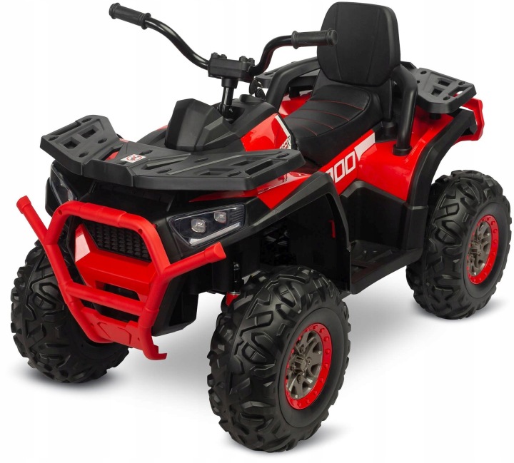 TERRA транспортний засіб на акумулятор QUAD міцний привід 4x4 пульт червоний