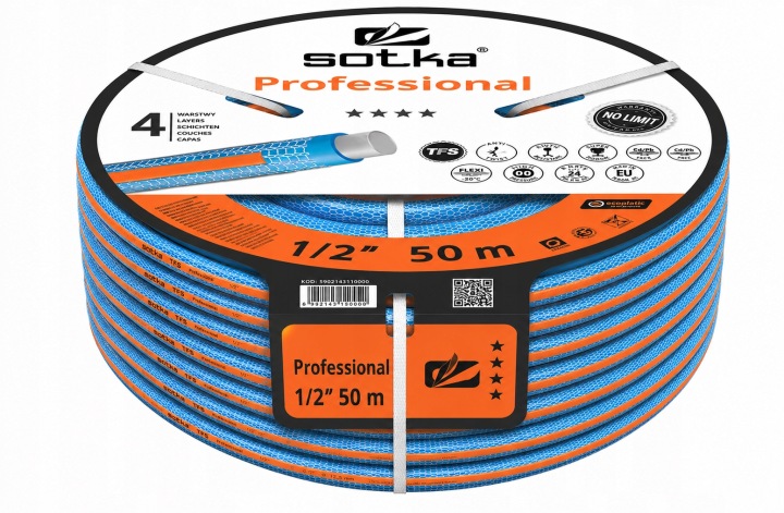 Nekroutící se zahradní hadice Sotka Professional Tfs 1/2" 50MB 25bar
