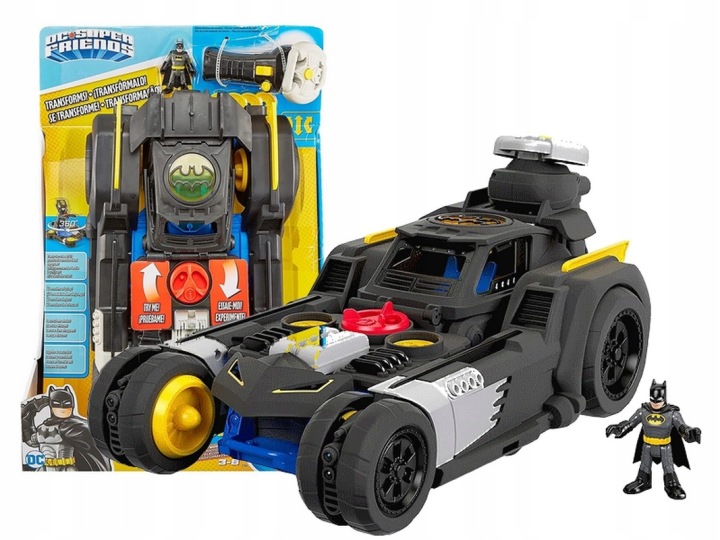 Транспортний засіб з підсвіткою і Звуком Batman робот що їздить GMH33 Fisher-Price (виставковий) — фото 2